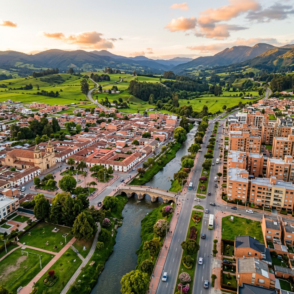 Vista panorámica de Chía, Cundinamarca